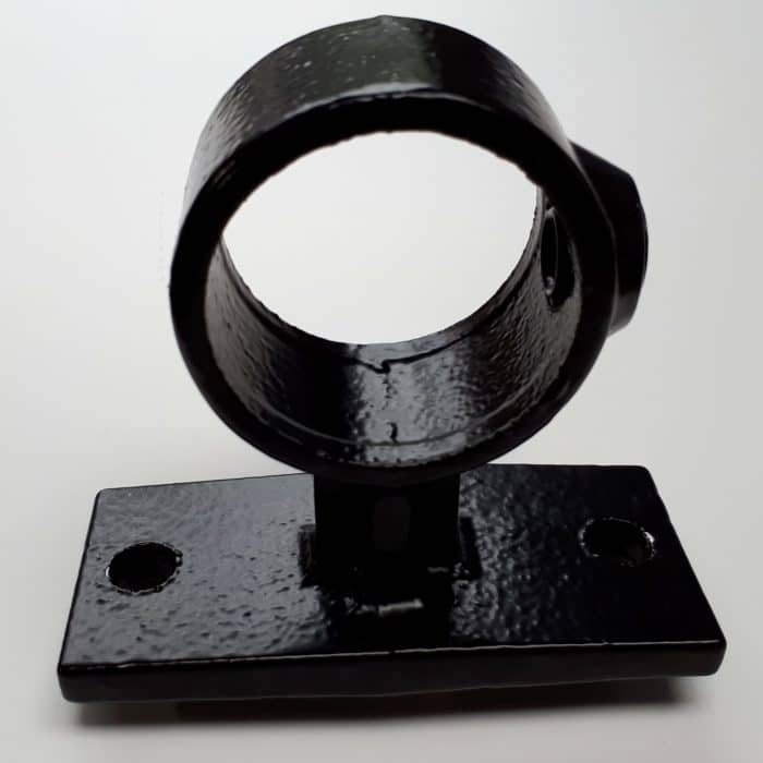 Zwarte buiskoppeling A34 muursteun of leuningdrager 26,9mm