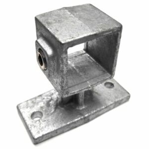 Vierkante buiskoppeling 34S muursteun of leuningdrager 40 x 40mm