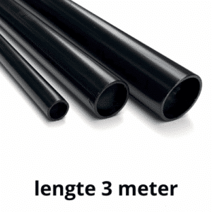 Zwarte stalen profielen, zwart gepoedercoat, zwarte stalen buizen, zwarte buizen, zwarte ronde buizen