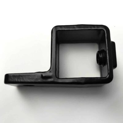Zwarte buiskoppeling 55S oogdeel enkele lip 40x40mm