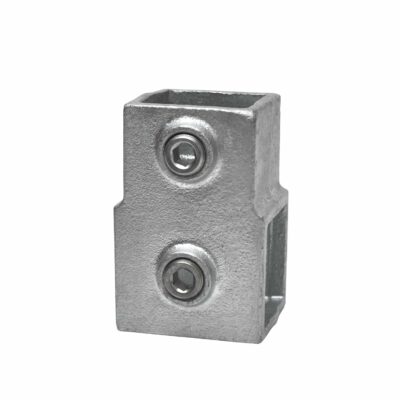 Vierkante buiskoppeling 2S kort T-stuk 40 x 40mm