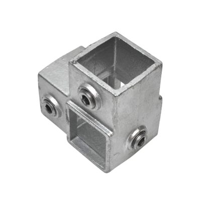 Vierkante buiskoppeling 20S open hoekstuk 40 x 40mm