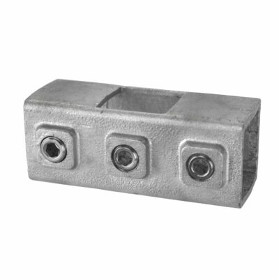 Vierkante buiskoppeling 22S vlak kruisstuk 40 x 40mm