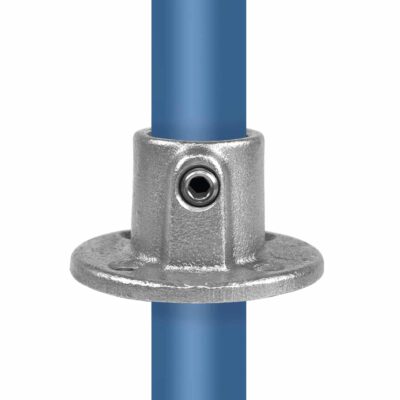 Galva buiskoppeling A10T doorlopende ronde voet of muursteun 26,9mm