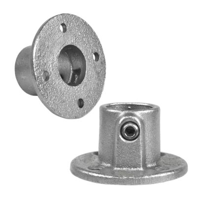 Galva buiskoppeling A10T doorlopende ronde voet of muursteun 26,9mm
