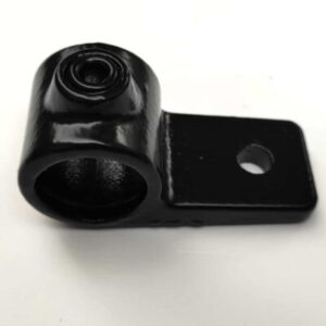 Zwarte buiskoppeling A55 oogdeel enkele lip 26,9mm