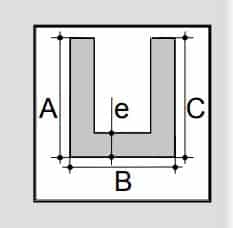 Zwarte aluminium U-profielen - Afbeelding 2