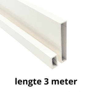 Witte aluminium profielen, witte alu profielen, witte kokers, witte rechthoekige kokers, witte aluminium koker