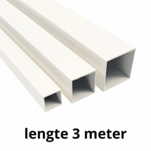 Witte aluminium profielen, witte alu profielen, witte kokers, witte vierkante kokers, witte aluminium koker